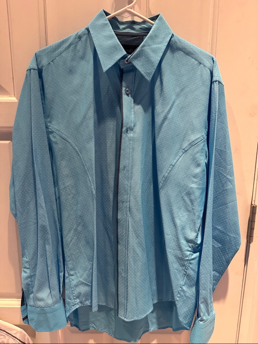 eight X  Light Blue Men's Casual Button-Down Shirt